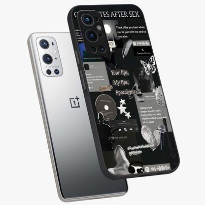 Midnight Love Echo Glass Case displayed in angled mockup highlighting elegant love inspired design with deep aesthetic style.
