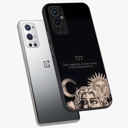 Mystic Victory Aura Glass Case displayed in angled mockup highlighting energetic aura design with bold mystical aesthetic.