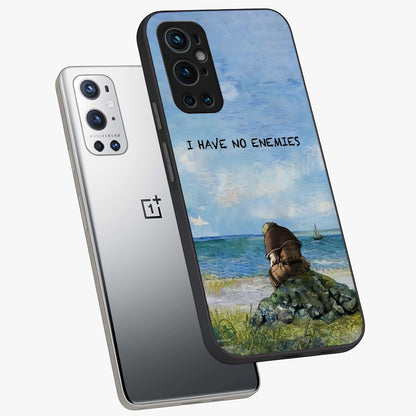 Peace Beyond War Glass Case displayed in angled mockup highlighting meaningful message design with artistic aesthetic style.