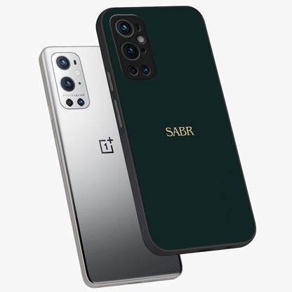 Sabr Minimal Patience Glass Case displayed in angled mockup highlighting simple inspirational design with clean aesthetic style.