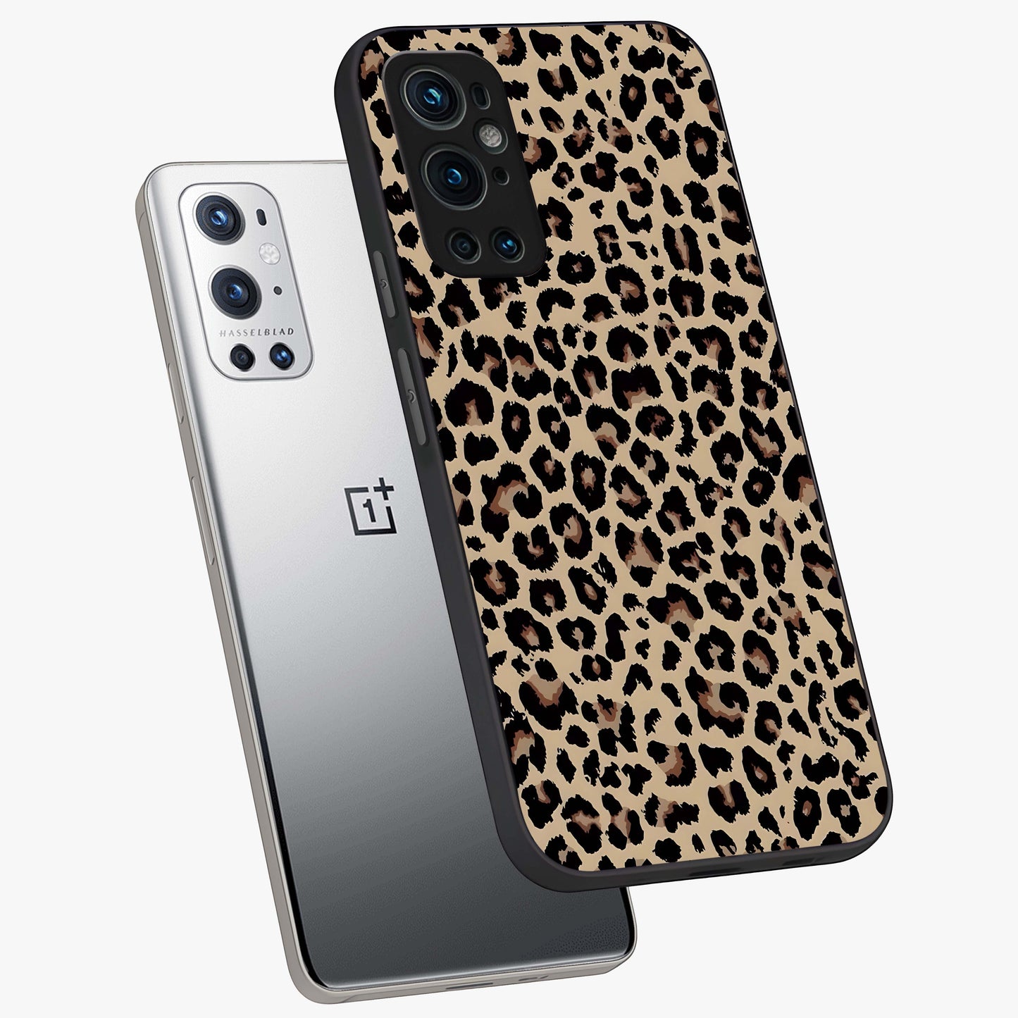 Savage Chic Pattern Glass Case displayed in angled mockup highlighting bold fashion inspired design with chic aesthetic.