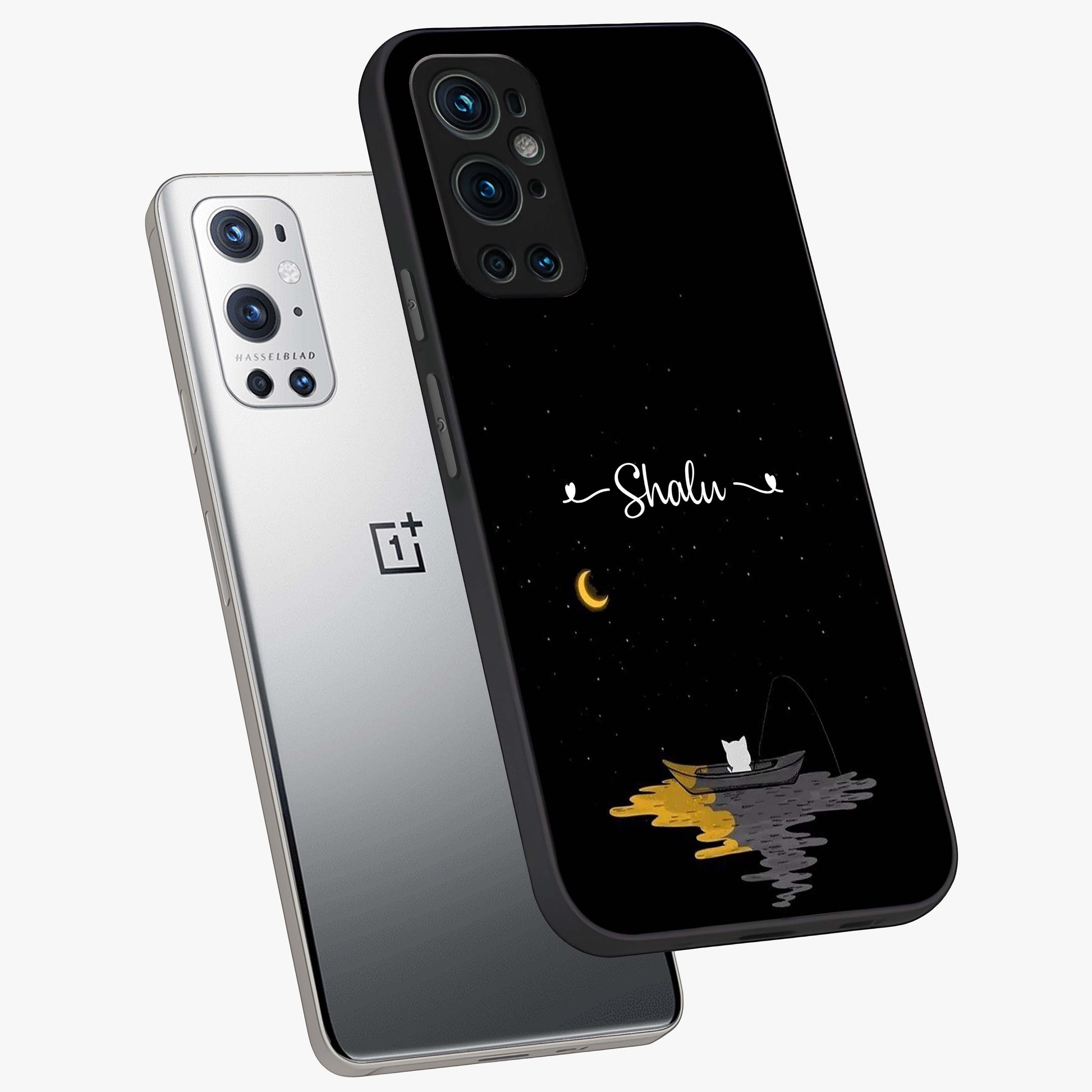 Silent Night Row Glass Case displayed in angled mockup highlighting peaceful evening design with dreamy night aesthetic.