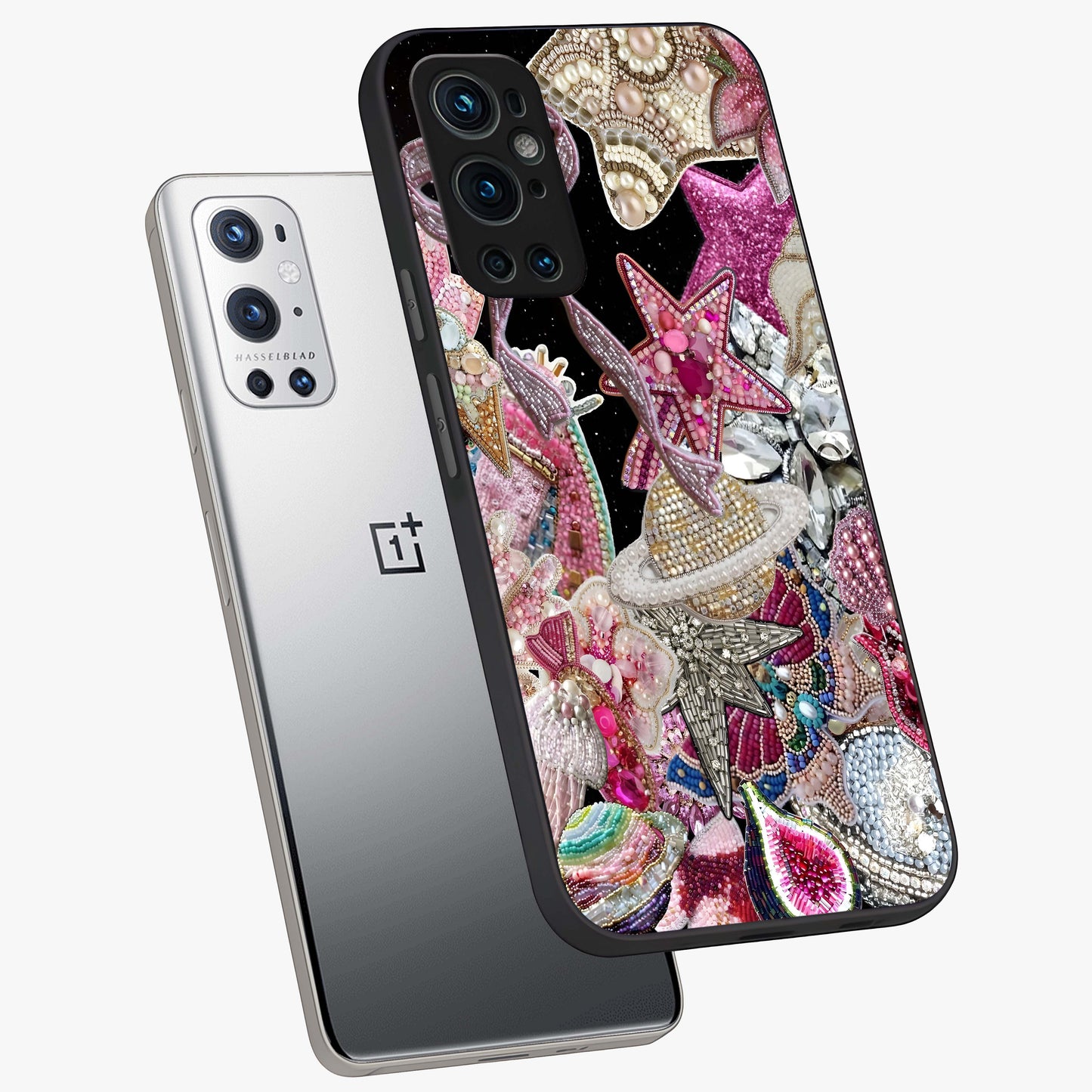 Starlit Jewel Dream Glass Case displayed in angled mockup highlighting glowing celestial jewel design with dreamy aesthetic.