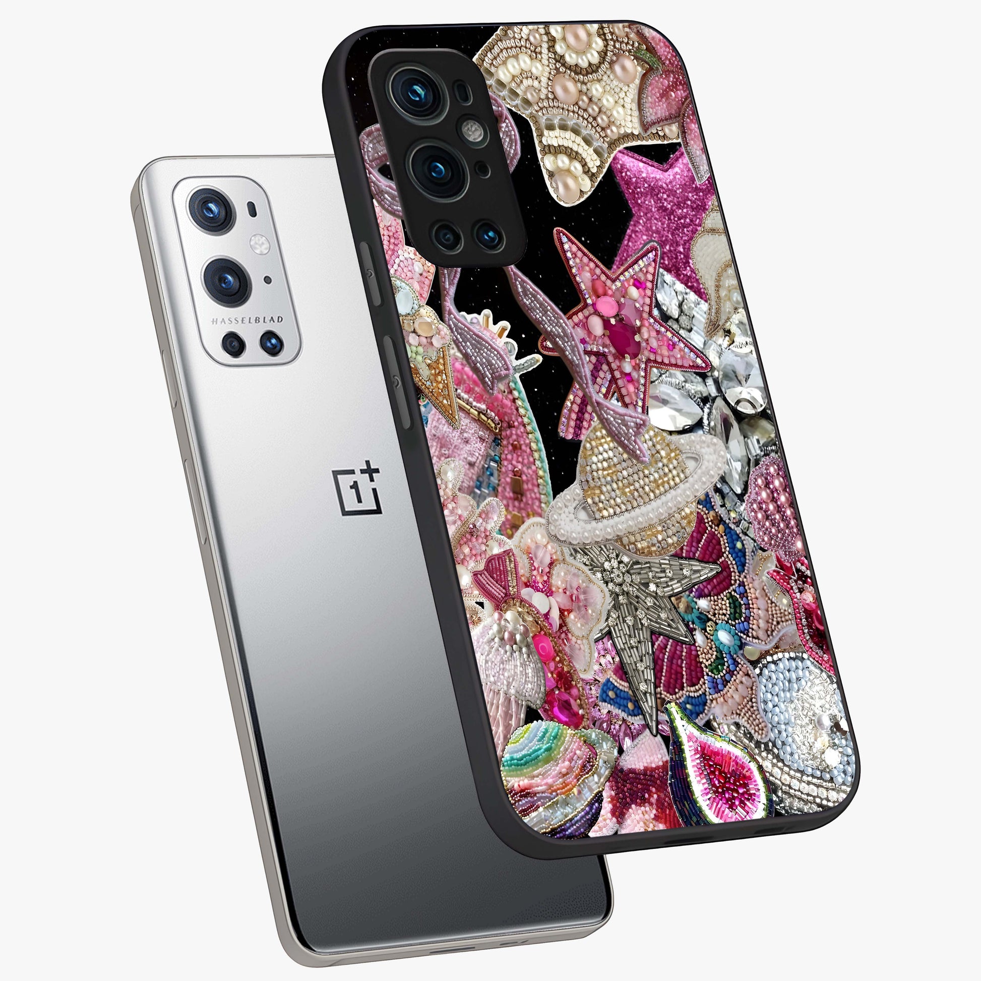 Starlit Jewel Dream Glass Case displayed in angled mockup highlighting glowing celestial jewel design with dreamy aesthetic.