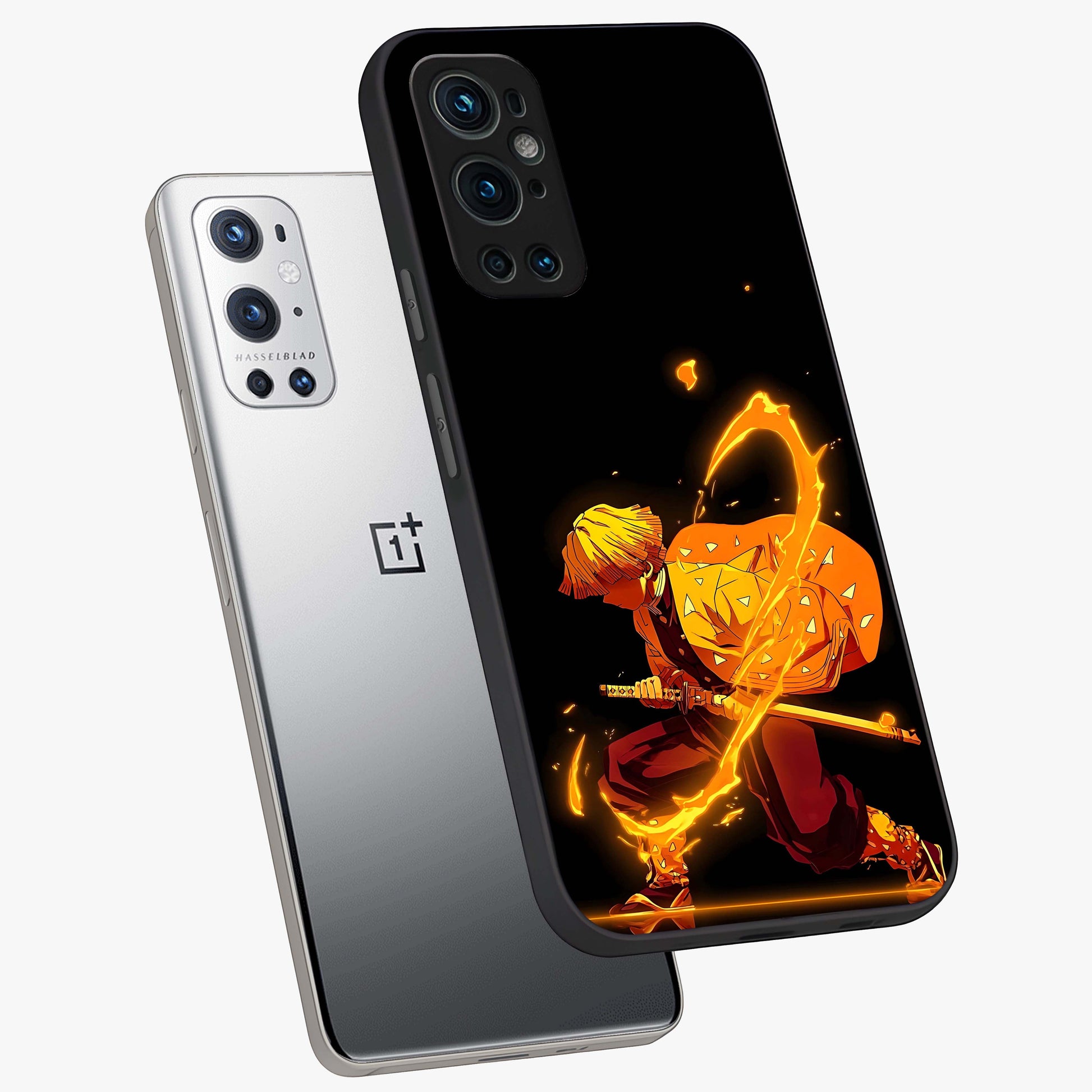 Thunder Flame Execution Glass Case displayed in angled mockup highlighting dramatic fire themed design with intense fantasy aesthetic.