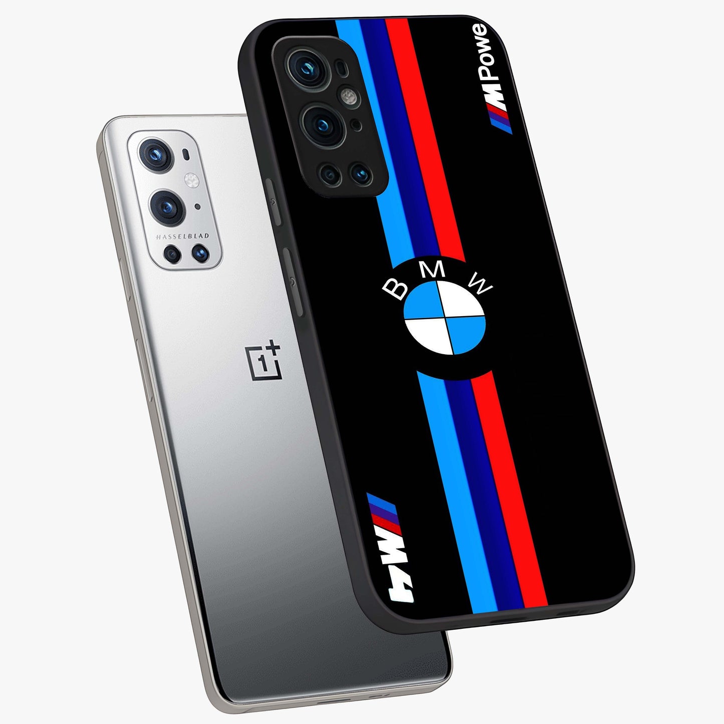 Turbo BMW Beast Glass Case displayed in angled mockup highlighting sleek racing car design with bold automotive aesthetic.