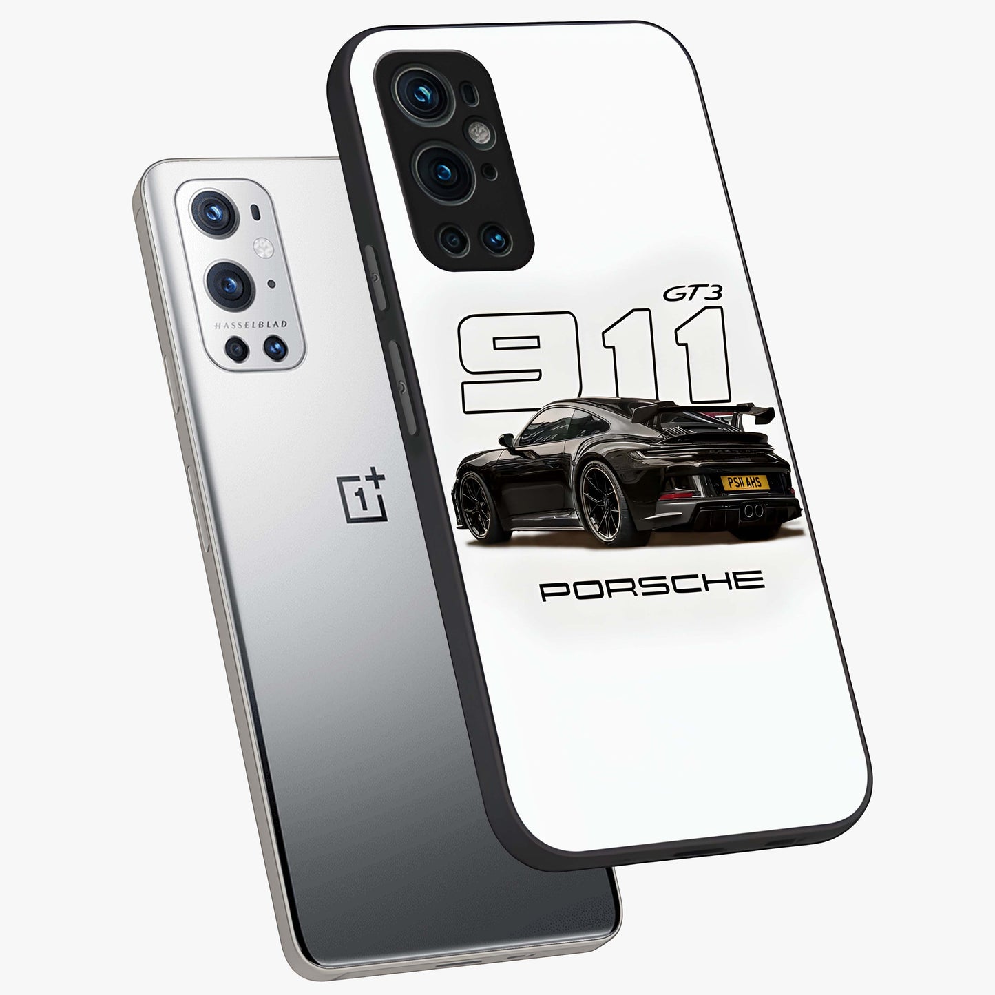 Turbo Legacy Icon Glass Case displayed in angled mockup highlighting dynamic automotive design with performance aesthetic.