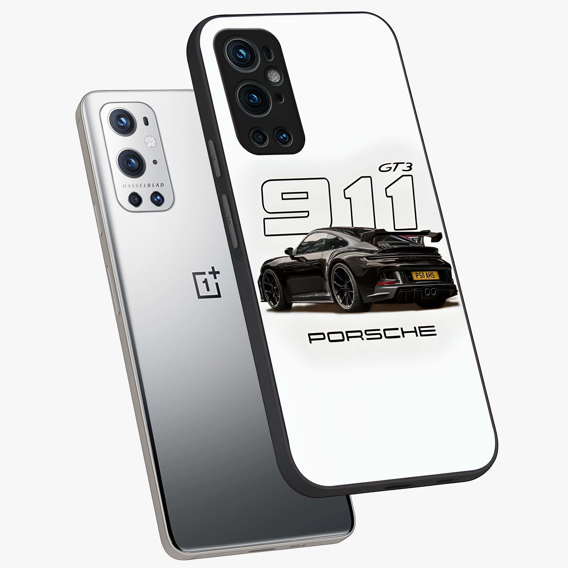 Turbo Legacy Icon Glass Case displayed in angled mockup highlighting dynamic automotive design with performance aesthetic.