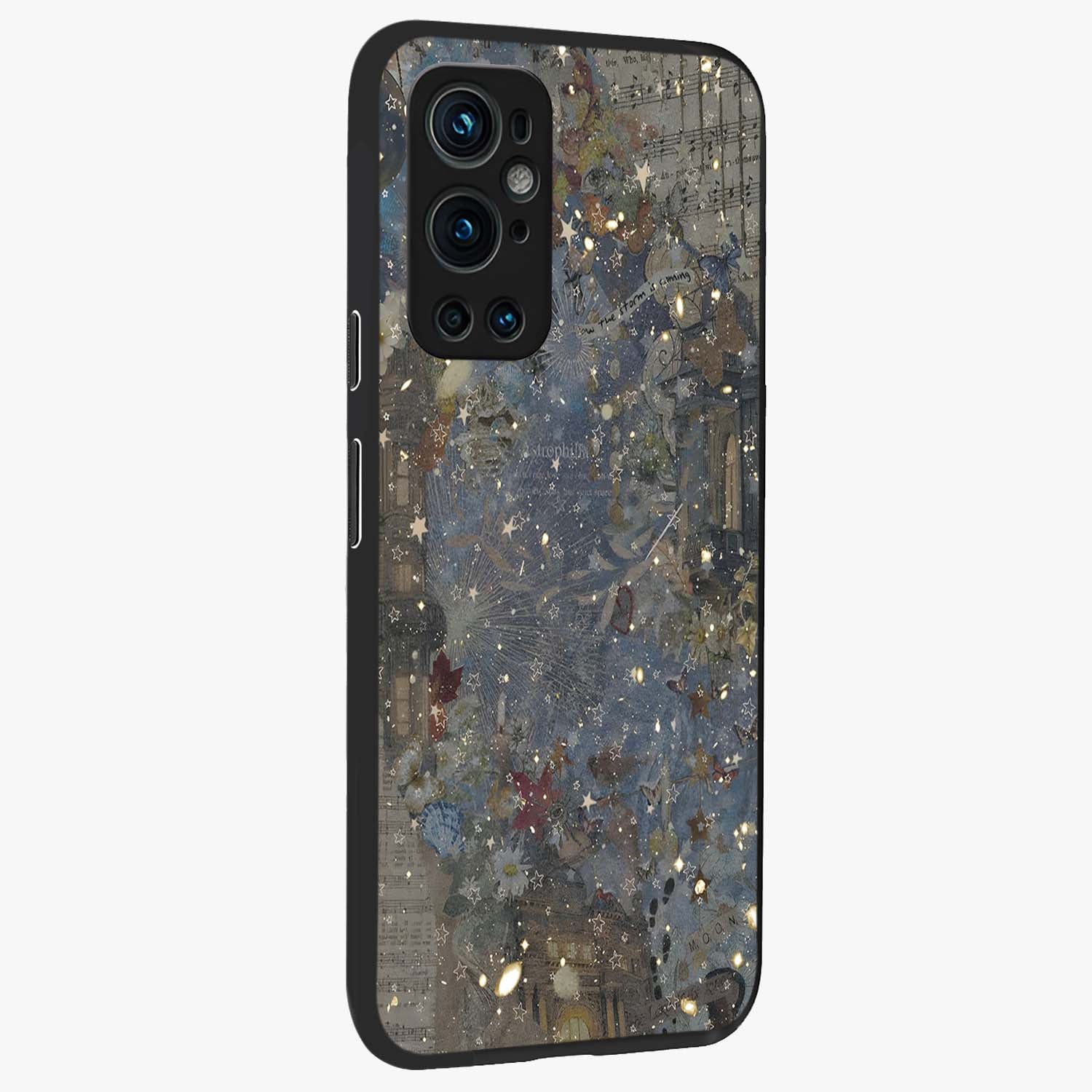 Aesthetic Astrolophia Glass Case upright view showcasing soft aesthetic theme with stylish modern look.