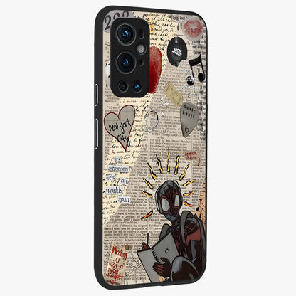 City Dream Sketch Glass Case upright view showcasing urban skyline artwork with stylish hand drawn design.