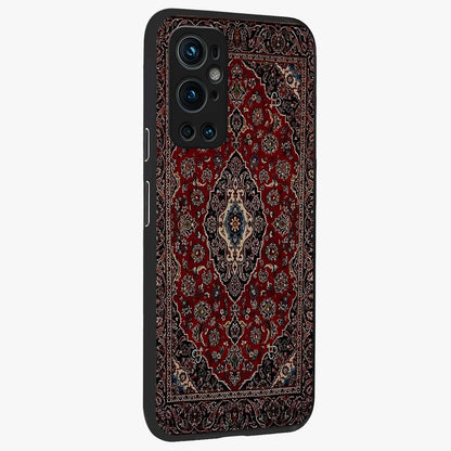 Heritage Carpet Royale Glass Case upright view showcasing detailed ornamental artwork with luxurious traditional theme.