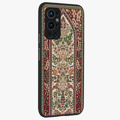 Persian Inspired Glass Case upright view showcasing decorative Persian artwork with rich heritage theme.