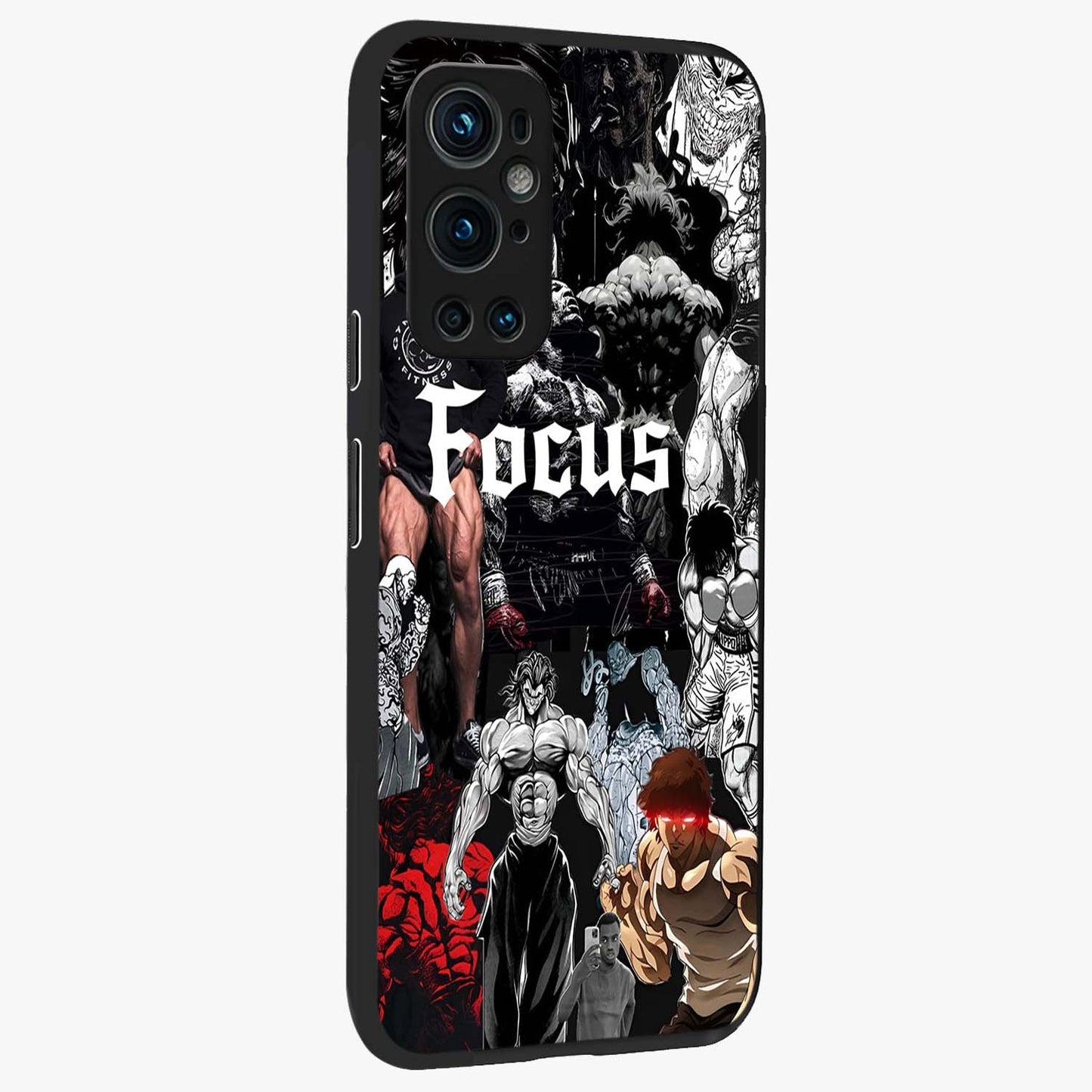 Relentless Power Focus Glass Case upright view showcasing strong inspirational artwork with powerful focus theme.