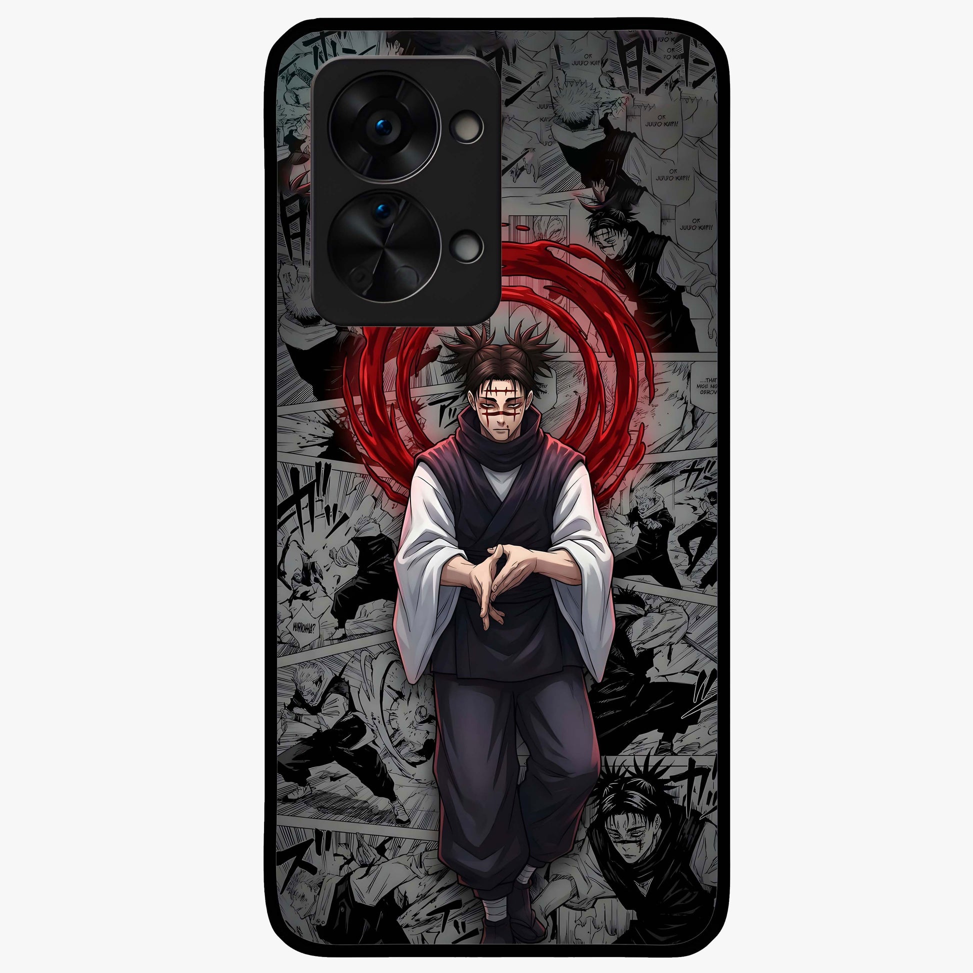 Cursed Ritual Ascension Glass Case for 1+Nord 2T dramatic front view featuring dark ritual inspired artwork