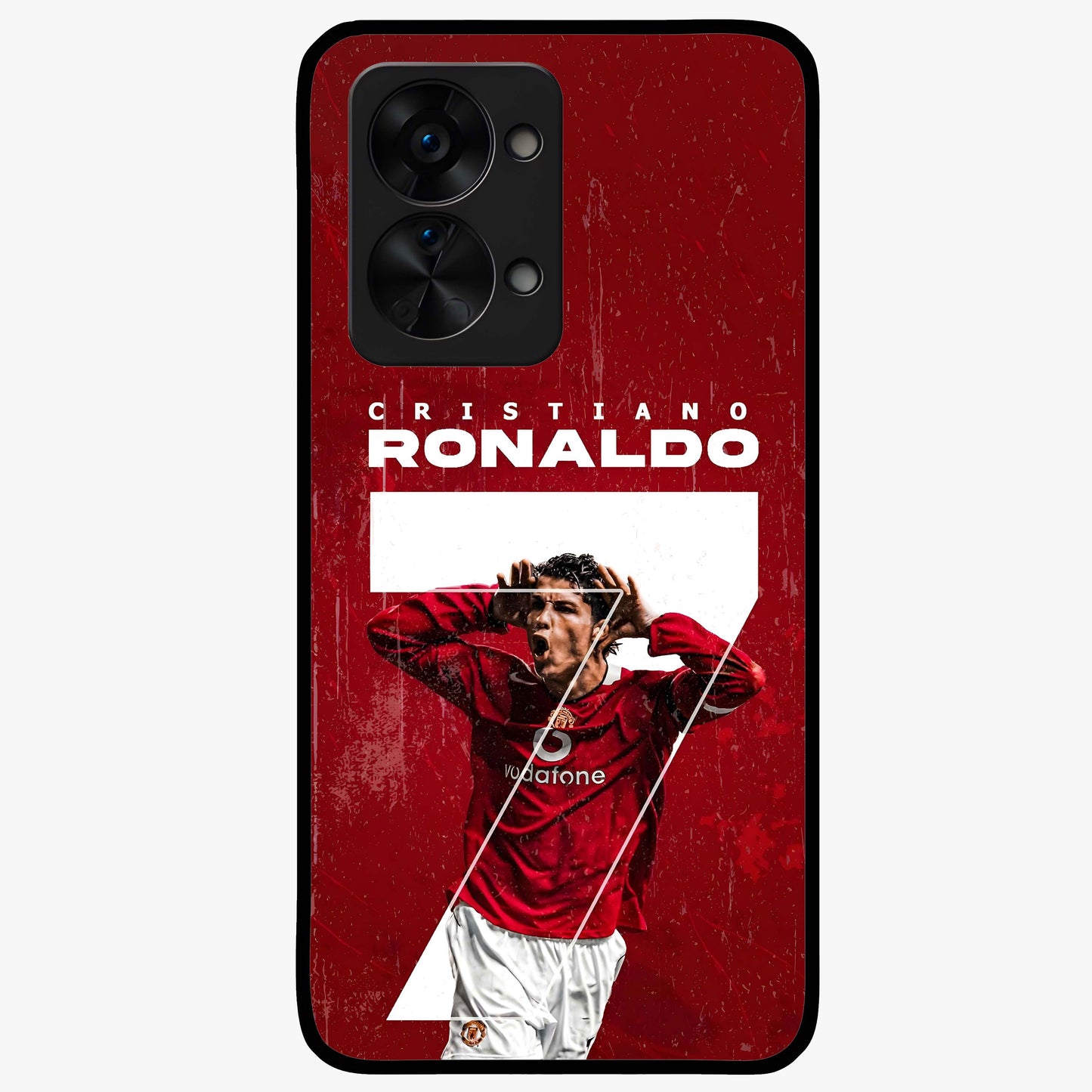 Goal Celebration Legacy Glass Case for 1+Nord 2T energetic front view featuring sports inspired celebration artwork