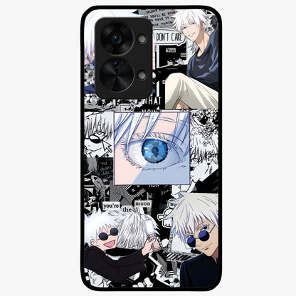 Infinity Sorcerer Chaos Glass Case for 1+Nord 2T showing full back design in clean flat view with chaotic sorcerer artwork and glossy glass finish.