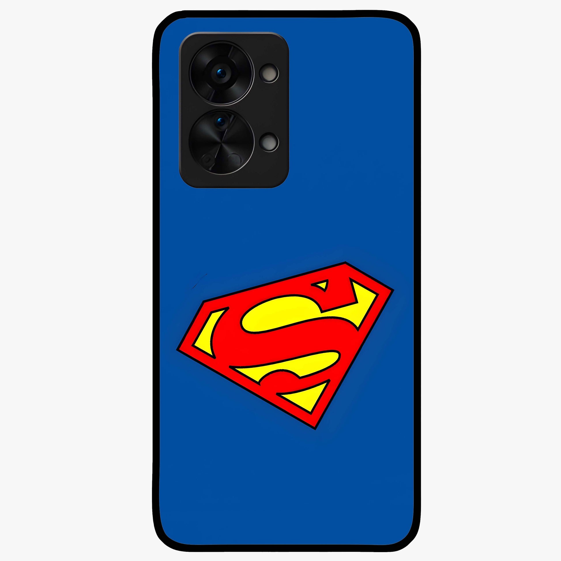 Legendary Hero Emblem Glass Case for 1+Nord 2T bold front view featuring powerful emblem inspired artwork