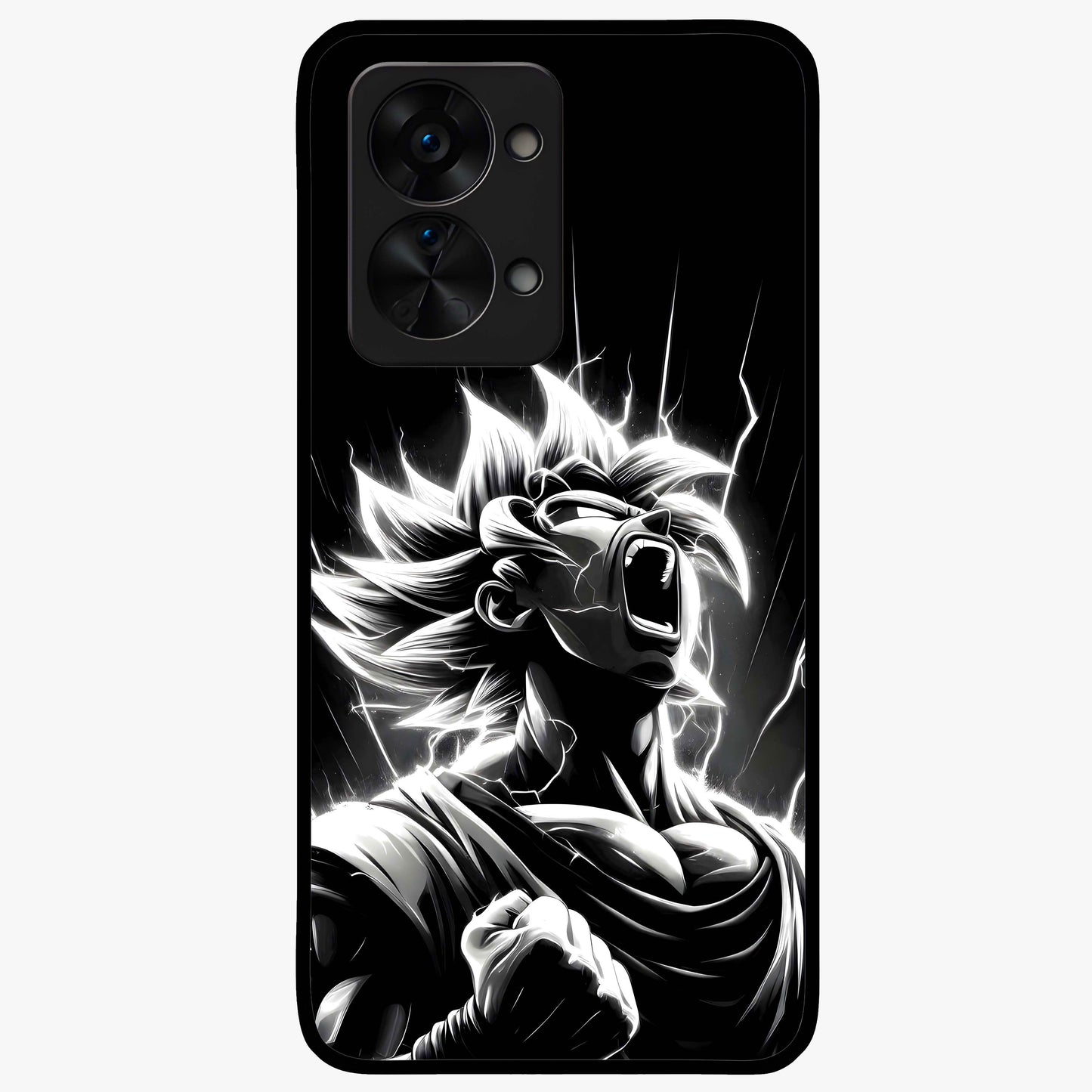 Limitless Power Unleashed Glass Case for 1+Nord 2T intense front view featuring bold high energy artwork