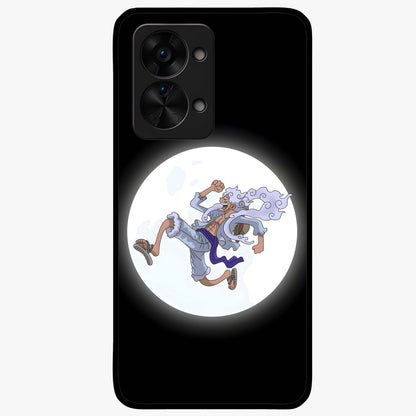 Moonlit Freedom Dance Glass Case for 1+Nord 2T artistic front view featuring expressive silhouette artwork under moonlight