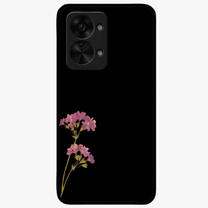 Riching Lavender Flower Glass Case for 1+Nord 2T soft front view featuring elegant lavender floral artwork