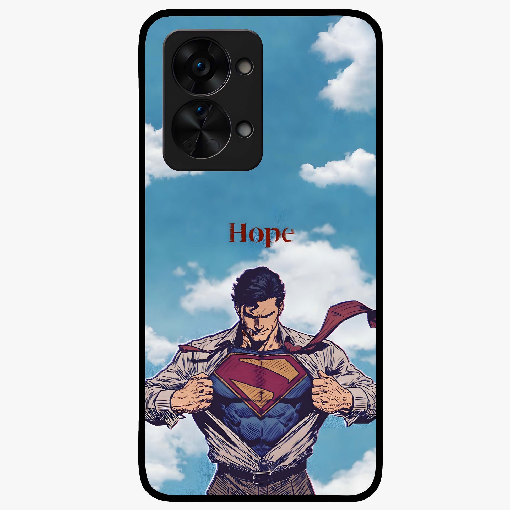 Symbol of Hope Glass Case for 1+Nord 2T meaningful front view featuring inspirational symbolic artwork