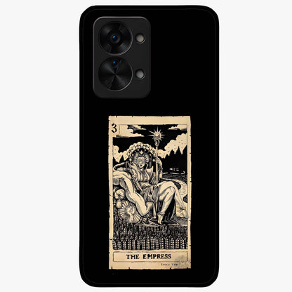 The Empress Glass Case for 1+Nord 2T regal front view featuring royal inspired artistic artwork