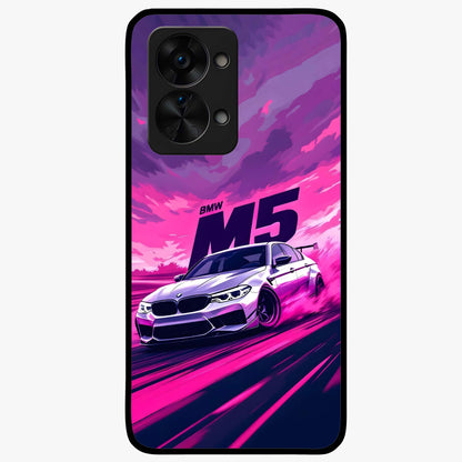 Velocity Drift Pulse Glass Case for 1+Nord 2T dynamic front view featuring racing inspired motion artwork