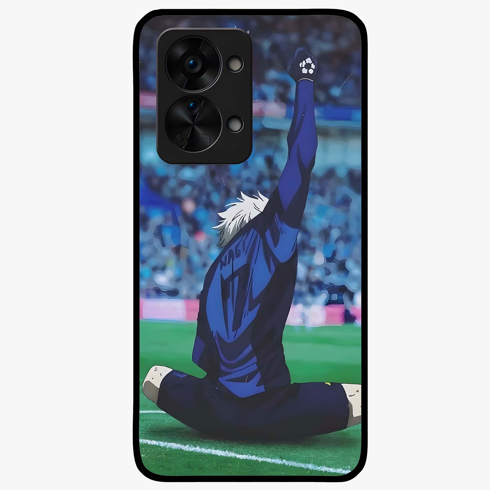 Victory Silence Anthem Glass Case for 1+Nord 2T bold front view featuring powerful motivational themed artwork