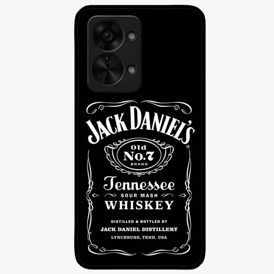 Vintage Whiskey Heritage Glass Case for 1+Nord 2T bold front view featuring classic whiskey label inspired artwork