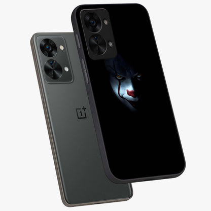 Midnight Madness Smile Glass Case for 1+Nord 2T angled mockup showcasing glossy finish and dramatic detailing