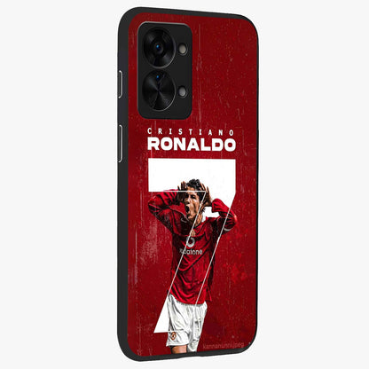 Goal Celebration Legacy Glass Case for 1+Nord 2T side perspective highlighting bold detailing and premium edge finish