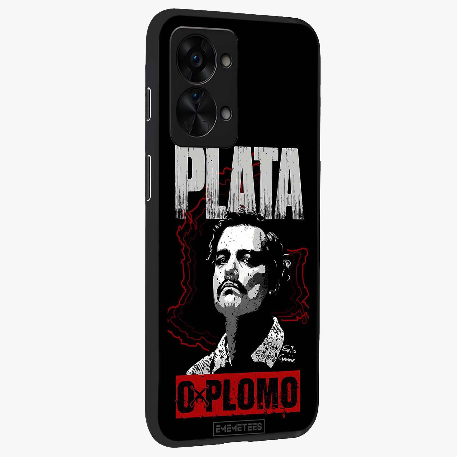 Notorious Crime Empire Glass Case for 1+Nord 2T side perspective highlighting gritty detailing and sleek premium build