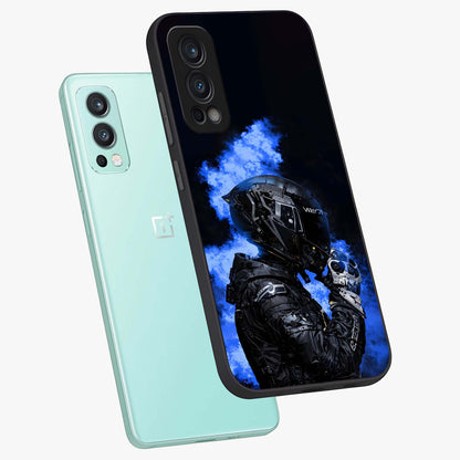 Cyber Sentinel Protocol Glass Case displayed in angled mockup highlighting digital cyber design with sci-fi aesthetic style.