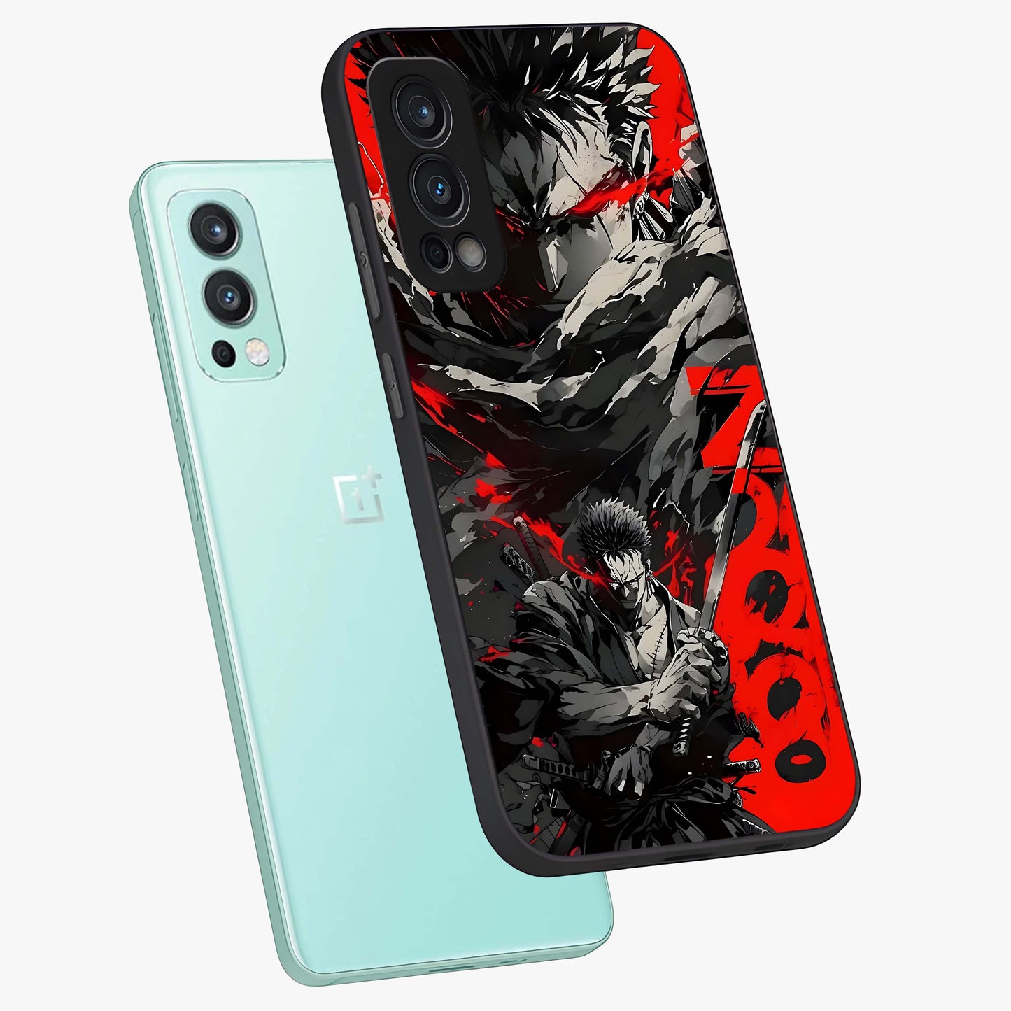 Demon Sword Resolve Glass Case displayed in angled mockup highlighting powerful demon sword illustration with dark fantasy aesthetic.