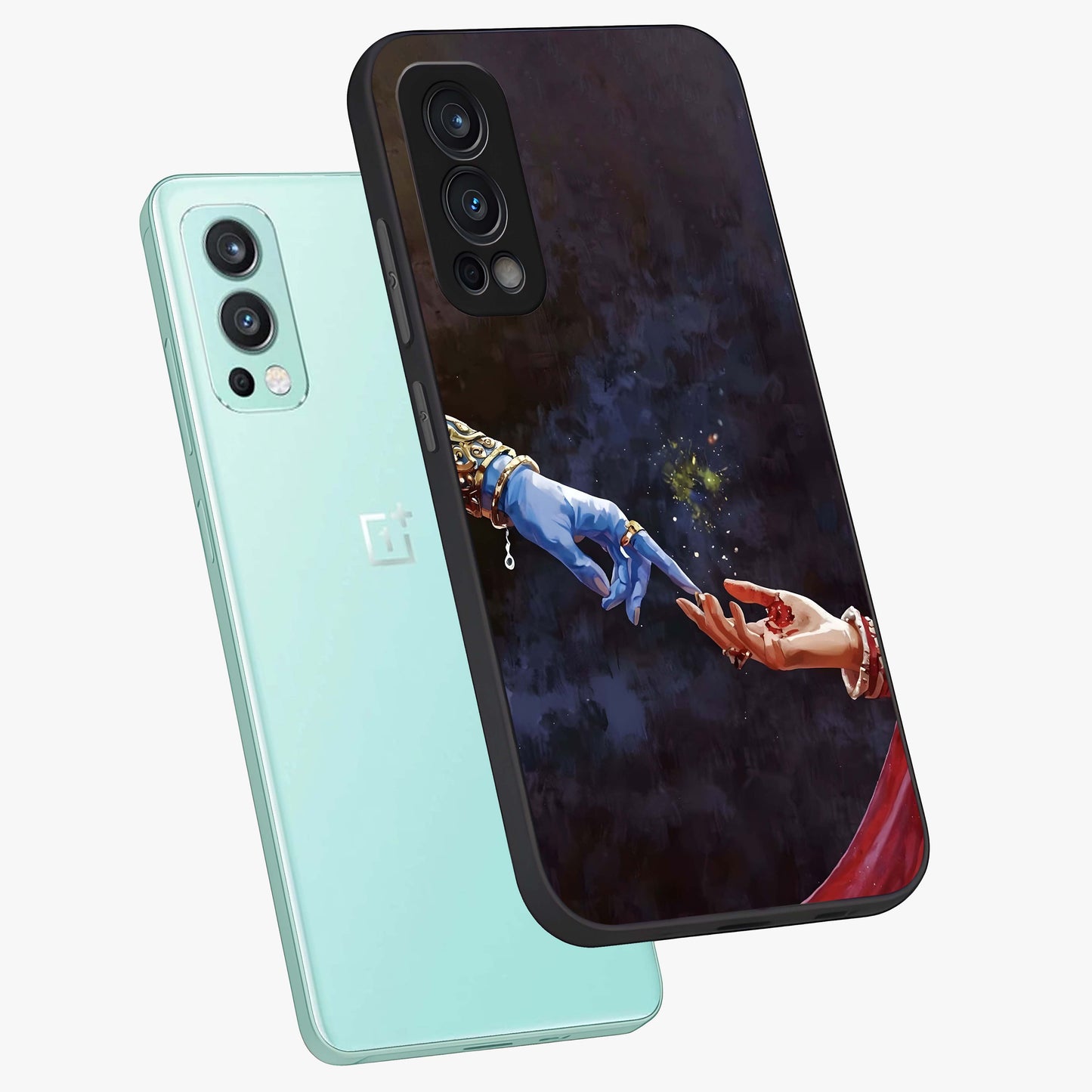 Divine Touch Eternal Glass Case displayed in angled mockup highlighting elegant divine inspired design with calm aesthetic style.