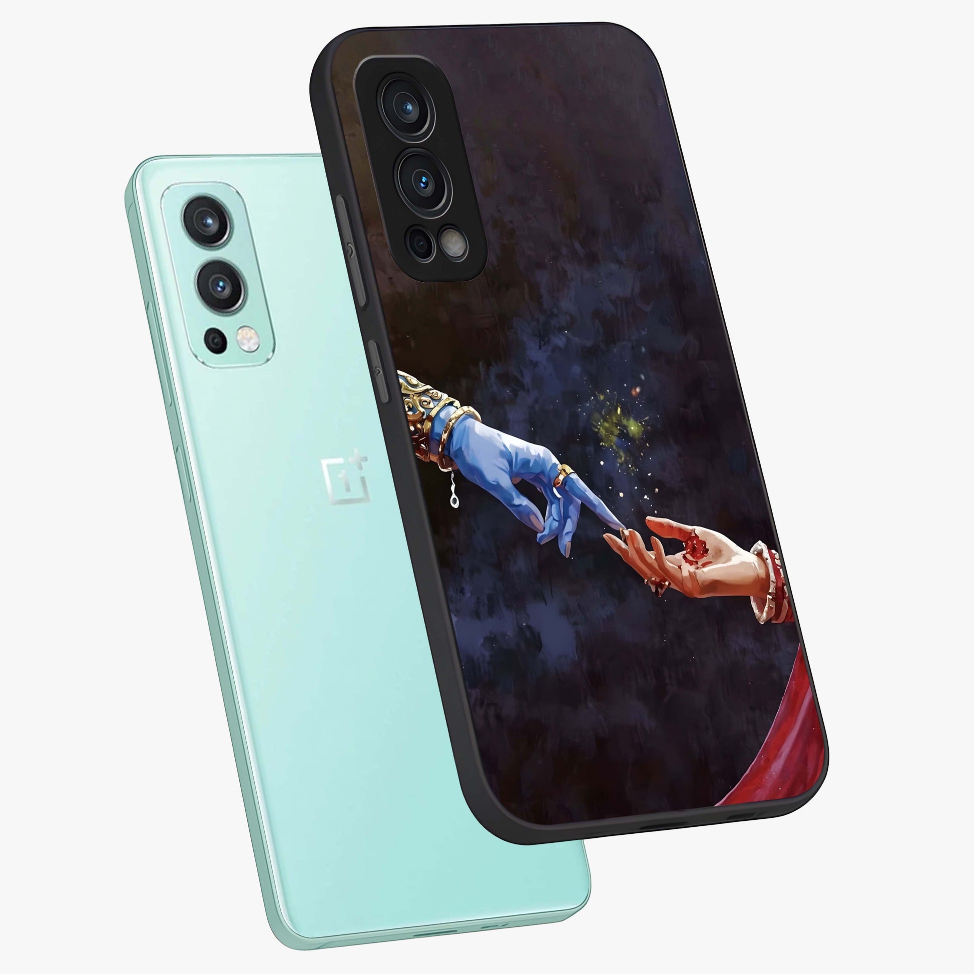 Divine Touch Eternal Glass Case displayed in angled mockup highlighting elegant divine inspired design with calm aesthetic style.