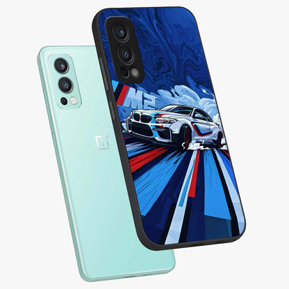 Drift Power Rush Glass Case displayed in angled mockup highlighting powerful drift car design with sporty aesthetic style.