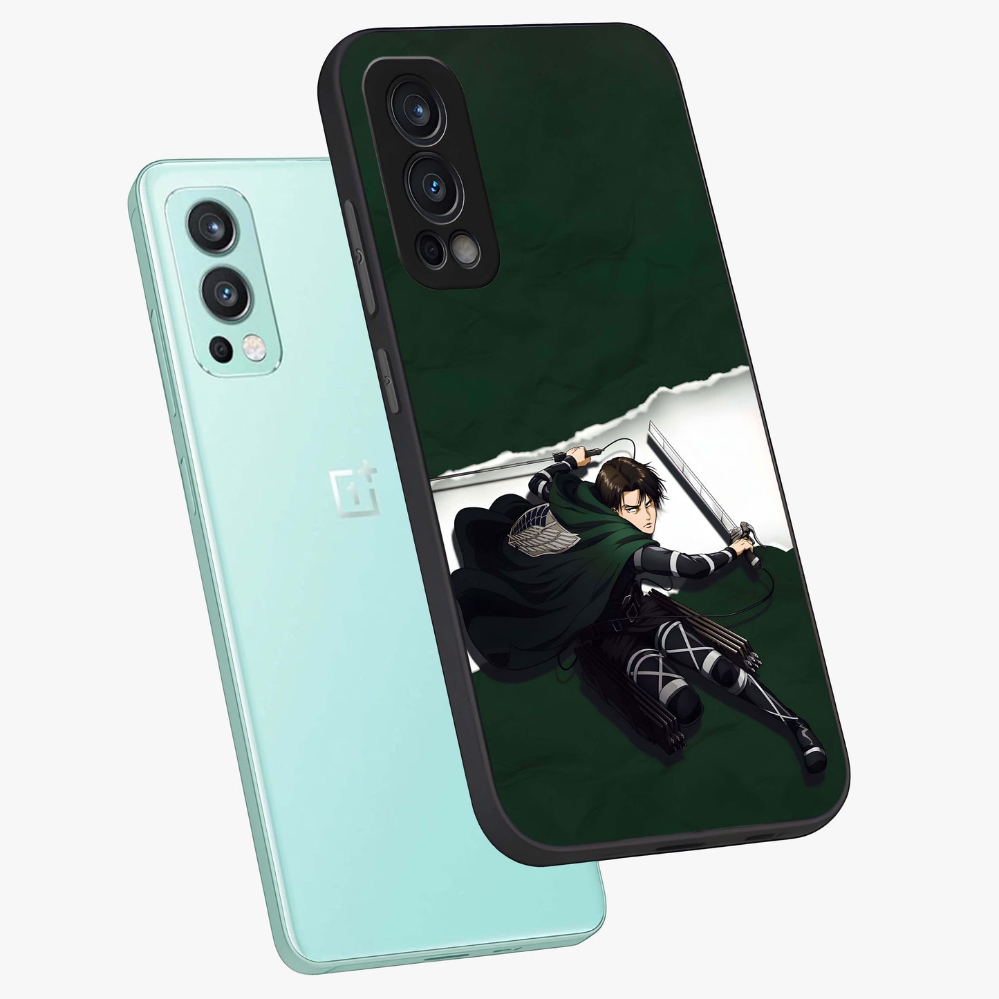 Emerald War Vanguard Glass Case displayed in angled mockup highlighting intense battle inspired design with emerald tone aesthetic.