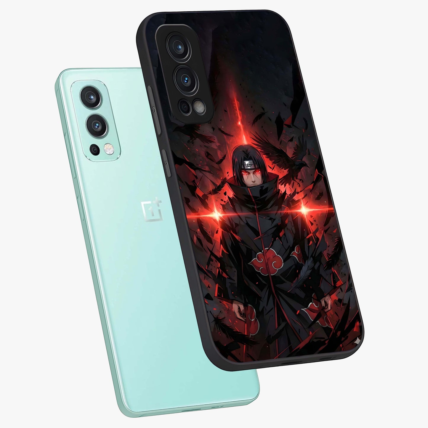Focused Blade Discipline Glass Case displayed in angled mockup highlighting clean minimal text artwork with modern aesthetic style.