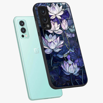 Gloss Petal Rush Glass Case displayed in angled mockup highlighting vibrant petal design with elegant floral aesthetic.