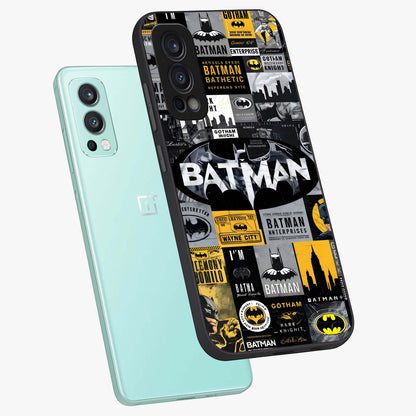 Knight Gotham Rise Glass Case displayed in angled mockup highlighting powerful knight silhouette design with dramatic aesthetic.