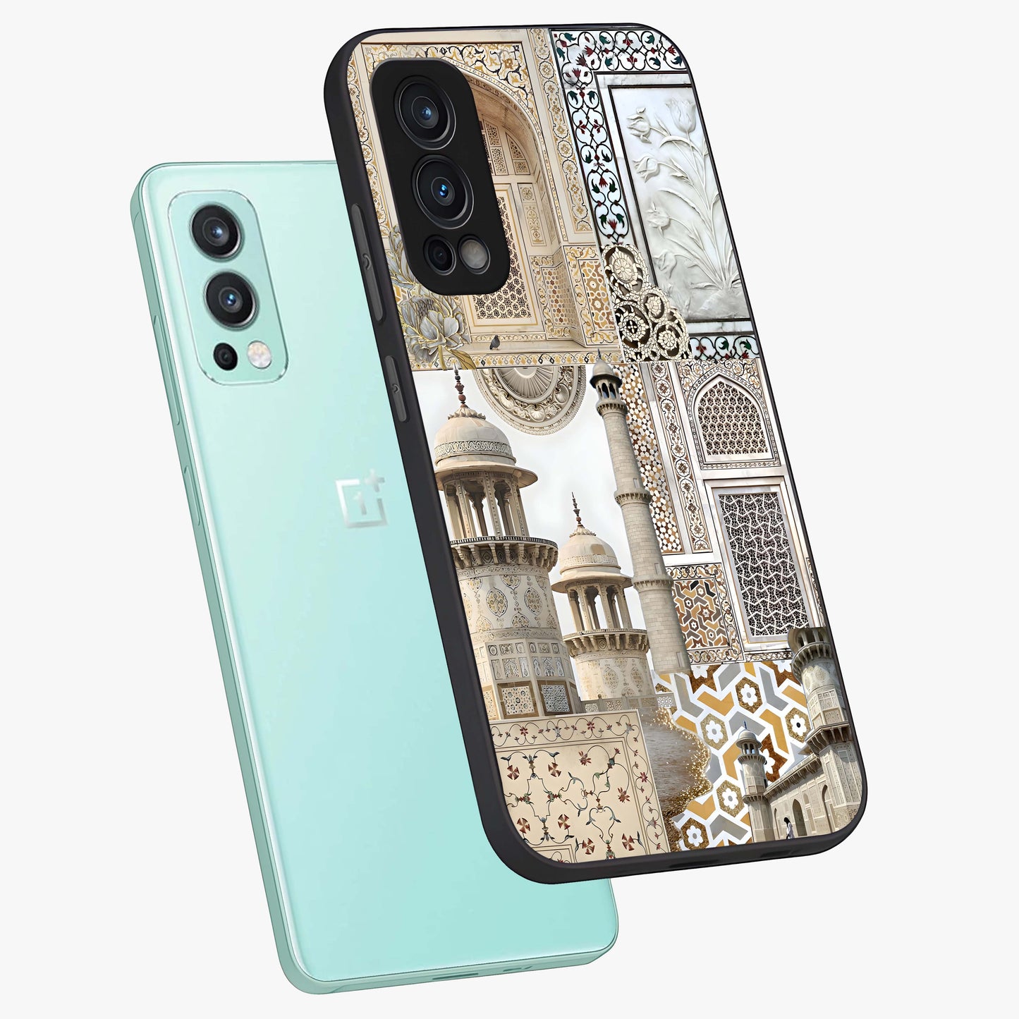 Mughal Marble Legacy Glass Case displayed in angled mockup highlighting elegant heritage marble artwork with royal aesthetic.