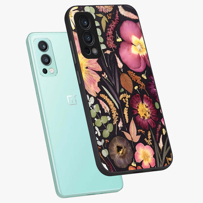 Petal Dream Tapestry Glass Case displayed in angled mockup highlighting decorative petal pattern with elegant botanical aesthetic.