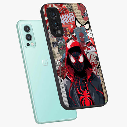 Spider Collage Street Glass Case displayed in angled mockup highlighting dynamic street style collage design with comic aesthetic.
