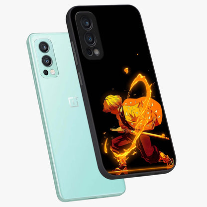 Thunder Flame Execution Glass Case displayed in angled mockup highlighting dramatic fire themed design with intense fantasy aesthetic.