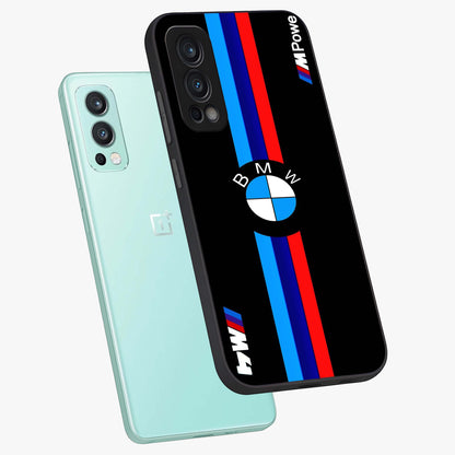 Turbo BMW Beast Glass Case displayed in angled mockup highlighting sleek racing car design with bold automotive aesthetic.