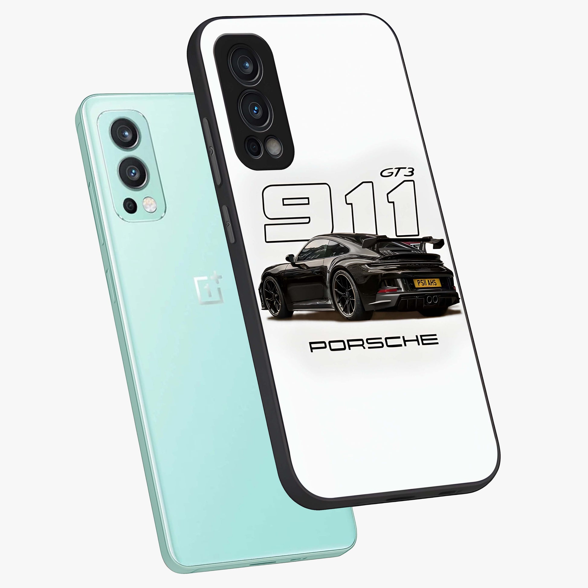Turbo Legacy Icon Glass Case displayed in angled mockup highlighting dynamic automotive design with performance aesthetic.