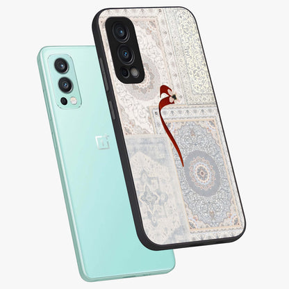 White Aesthetic Bow Glass Case displayed in angled mockup highlighting clean bow design with soft aesthetic style.