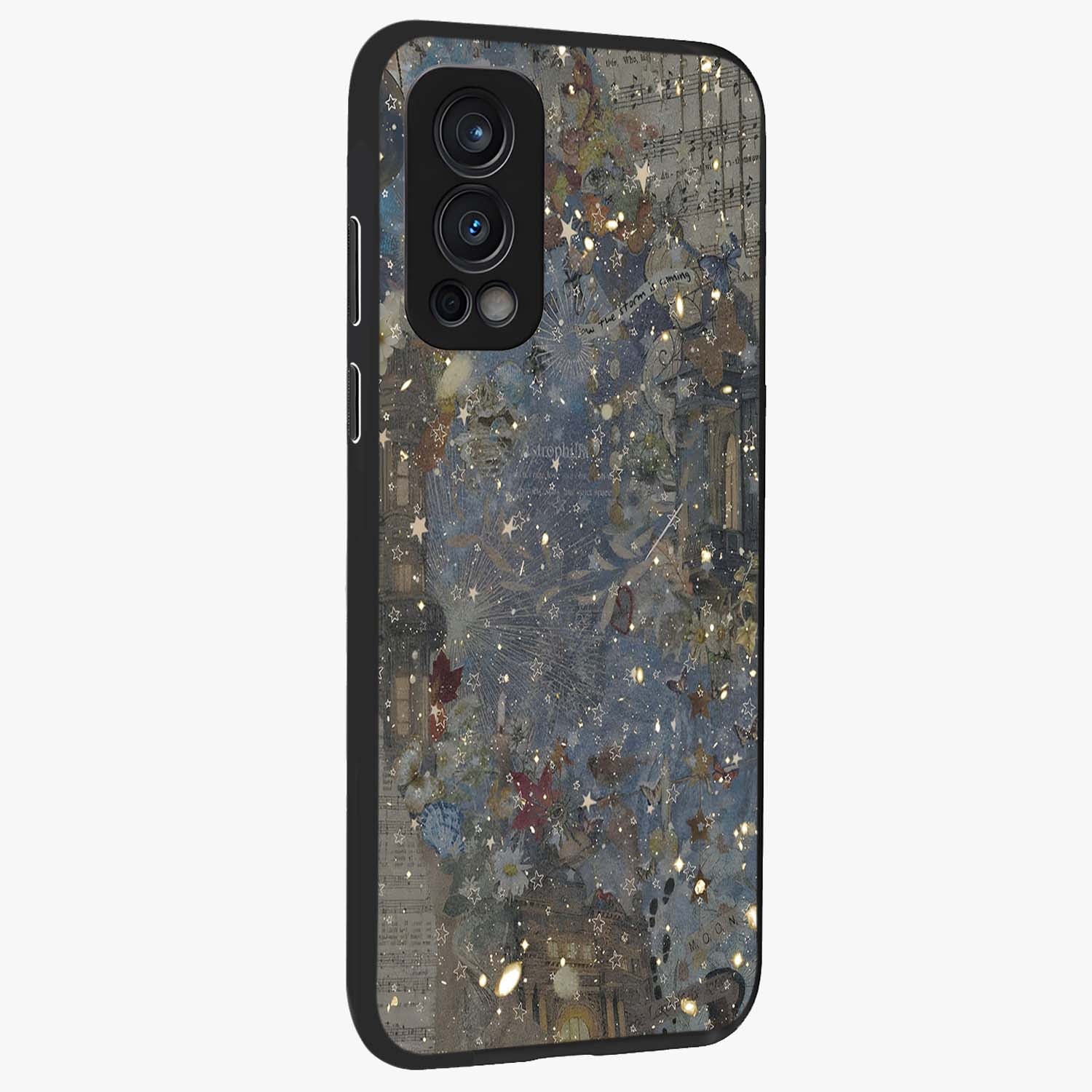 Aesthetic Astrolophia Glass Case upright view showcasing soft aesthetic theme with stylish modern look.