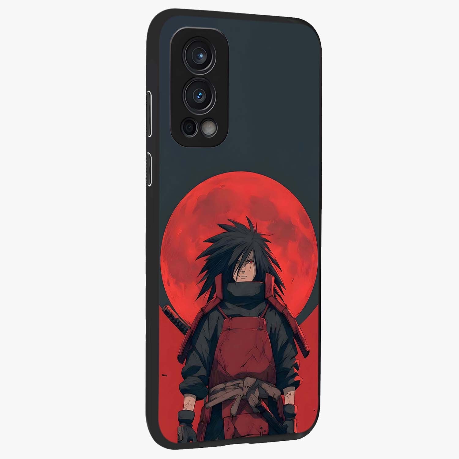 Crimson Moon Warlord Glass Case upright view showcasing powerful warlord artwork with dark celestial theme.